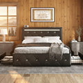 Full Upholstered Bed Frame with 4 Storage Drawers & Headboard R74278