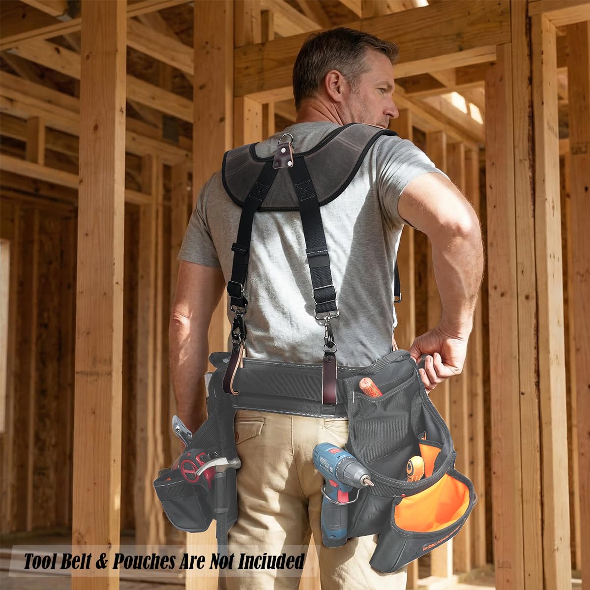 Canvas Tool Belt Suspenders D9767