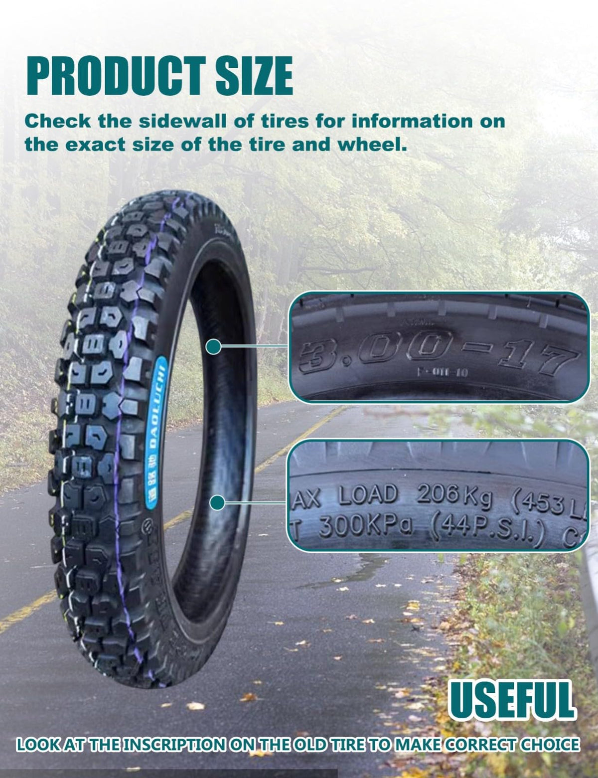 3.00-17 Scooter Tire P855