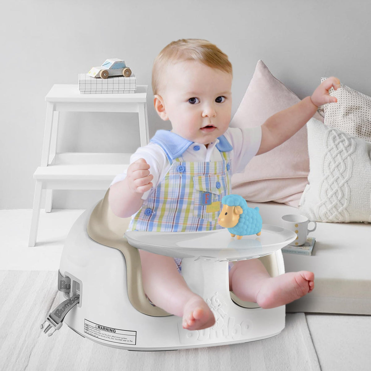 Portable Infant Multi-Seat with Tray, 6 to 36 Months, Taupe P999