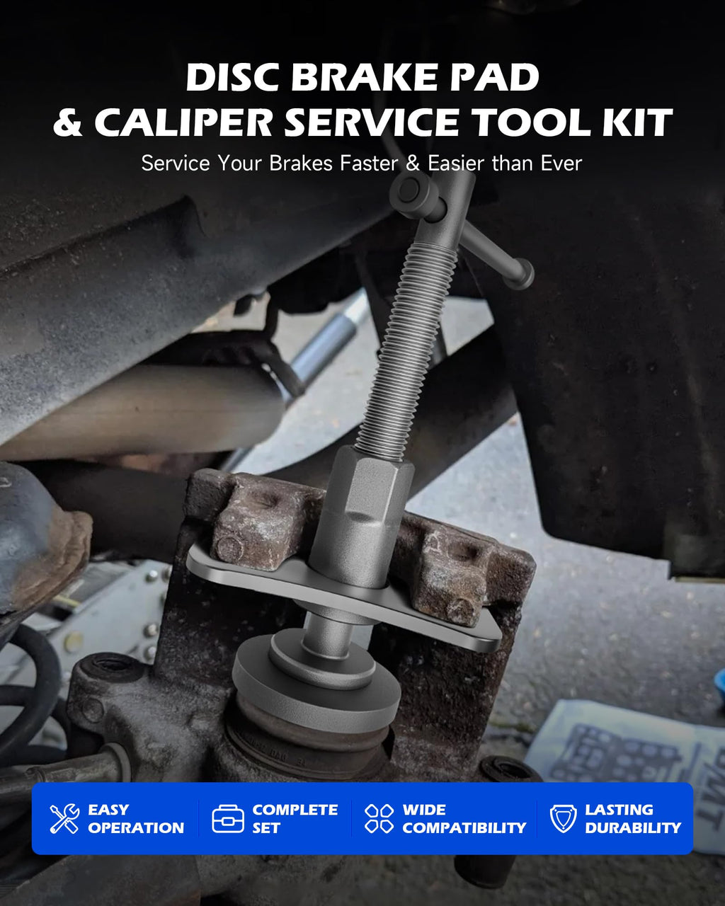 24pc Brake Caliper Compression Tool with Adapters & Hangers J95743