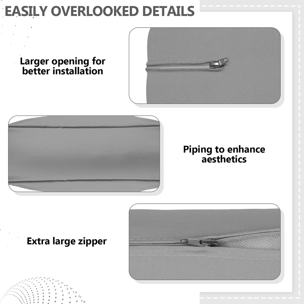 14 Piece Outdoor Waterproof Cushion Covers with Zipper O2281