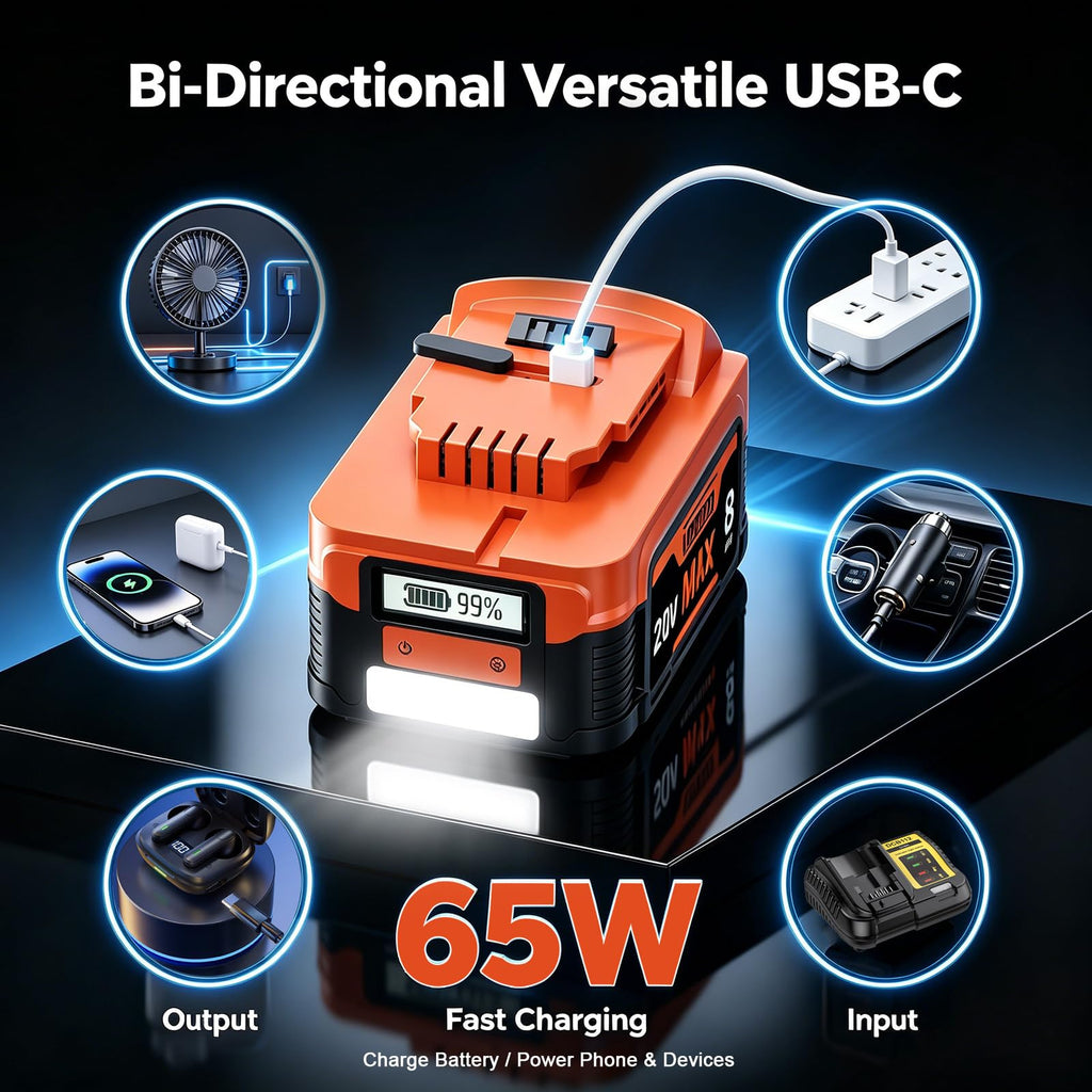 20V Lithium Battery with LCD Display C797919