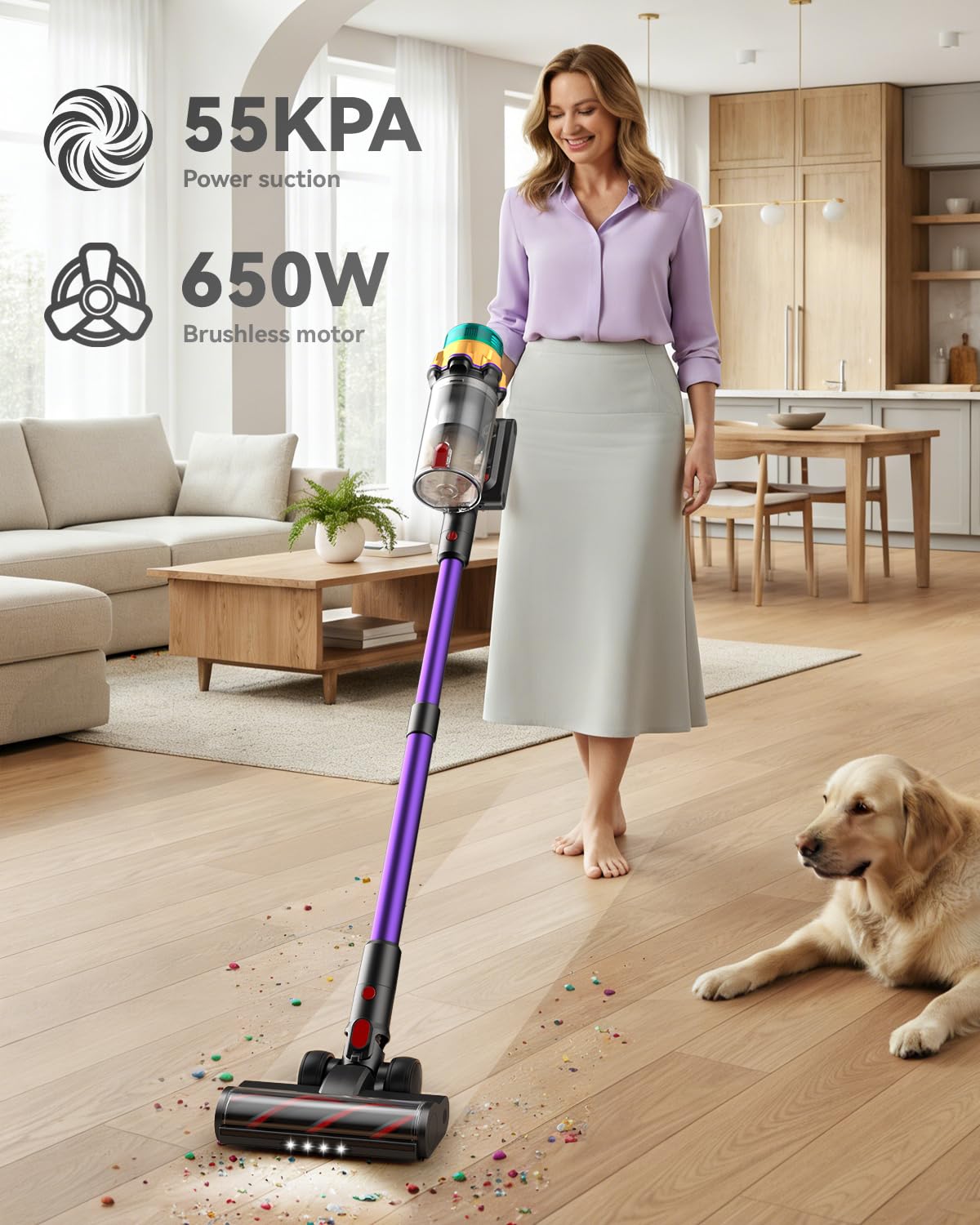 Cordless Stick Vacuum Cleaner 650W 60KPA A64622