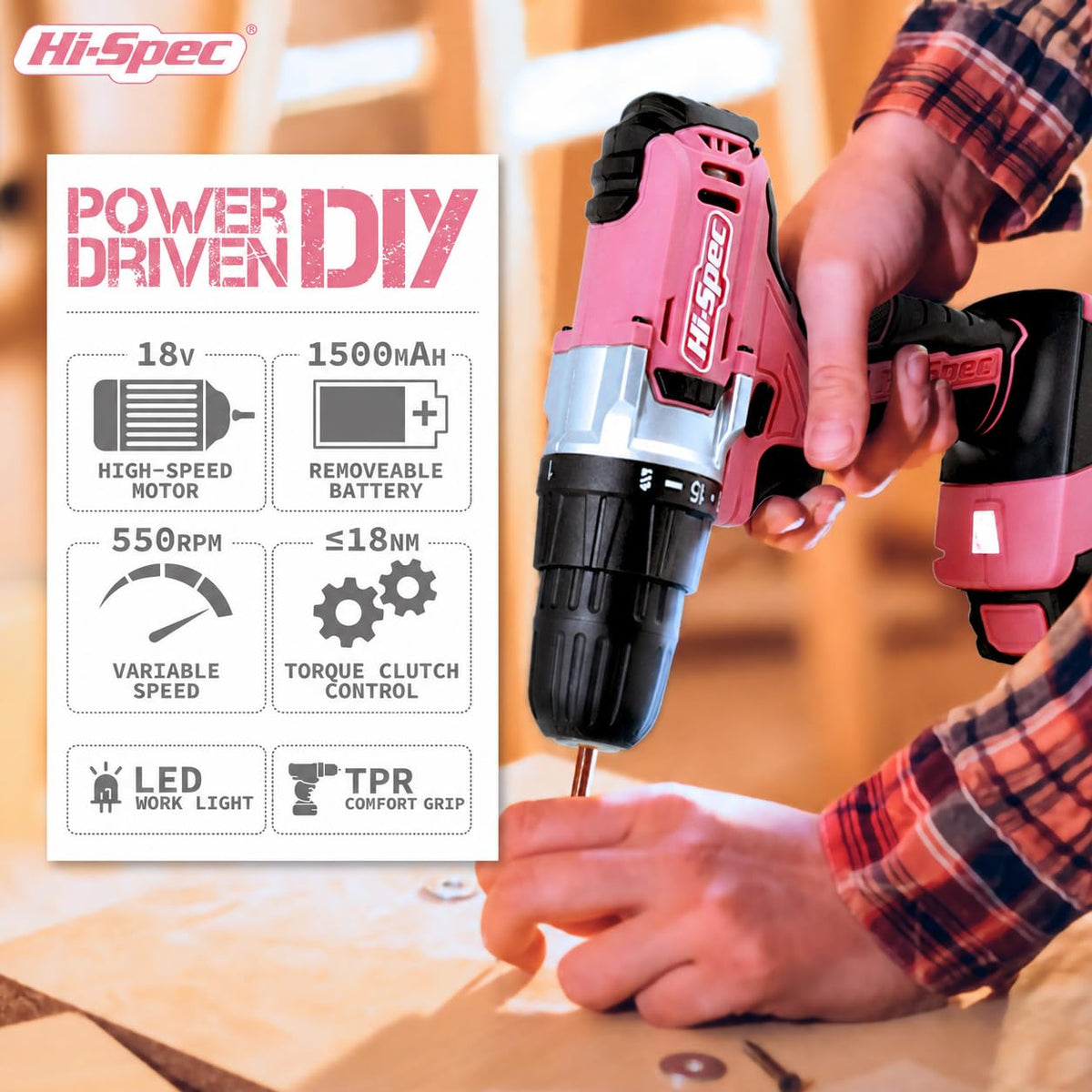 18V Cordless Drill Tool Set Z6907