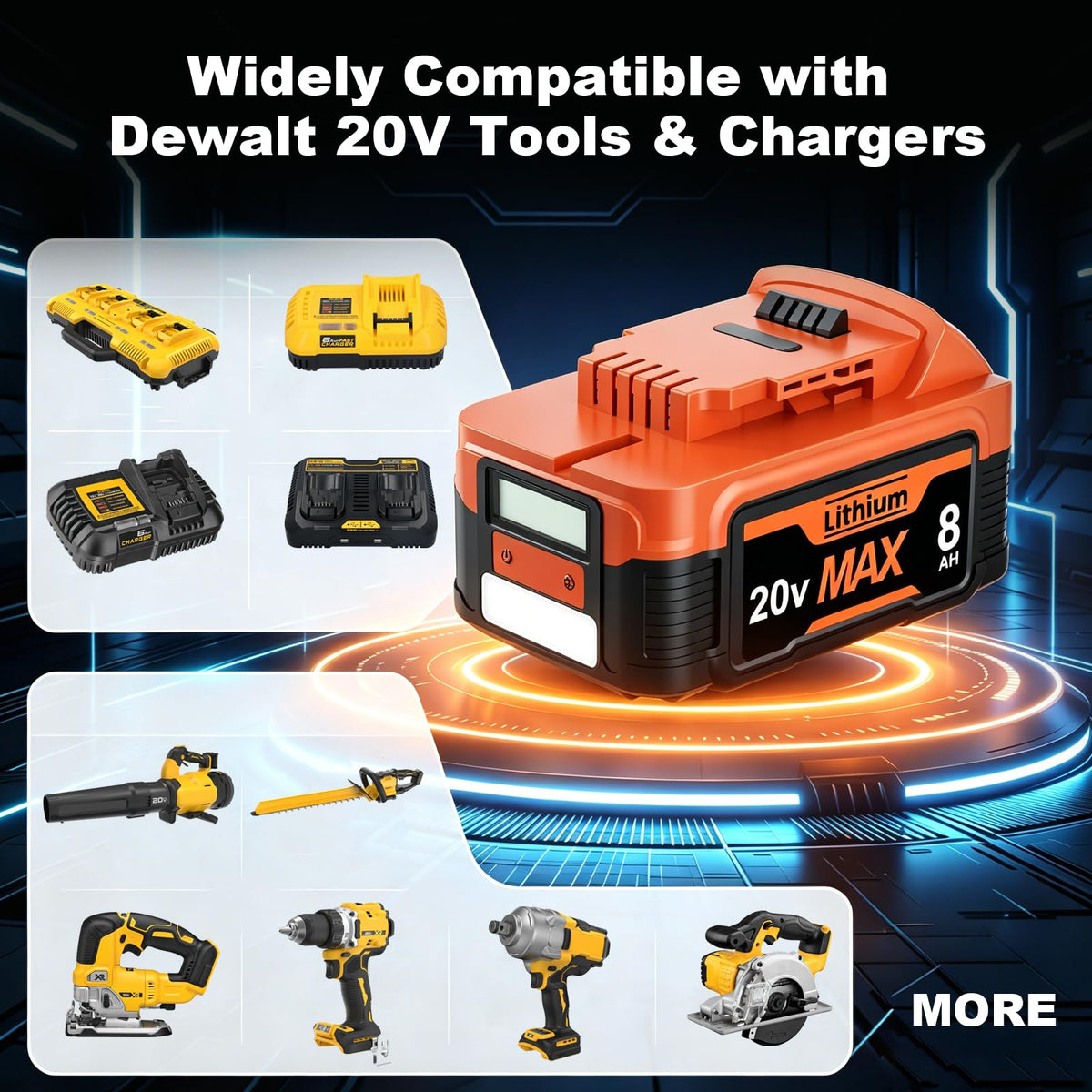 20V Lithium Battery with LCD Display C797919