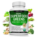 Organic Super Greens Capsules Superfood Supplement 60 Tablets O613517