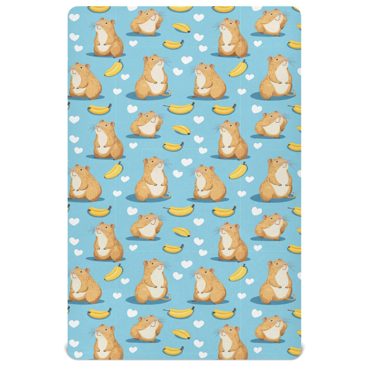 Soft Breathable Microfiber Fitted Crib Sheet, Standard Size 28in x 52in D13930