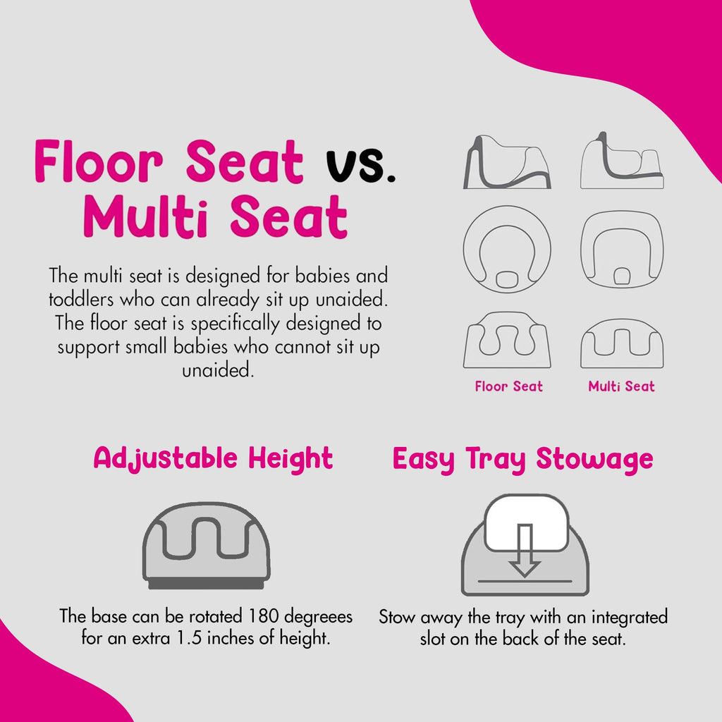 Portable Infant Multi-Seat with Tray, 6 to 36 Months, Taupe P999
