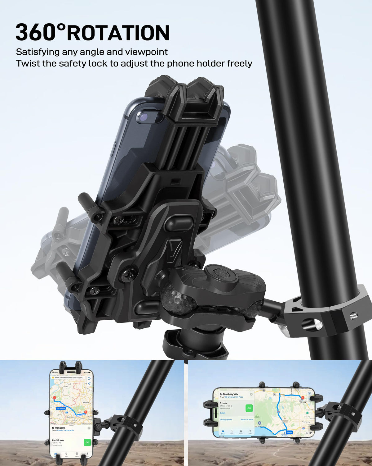Anti-Theft UTV Phone Mount with Vibration Dampener B63248