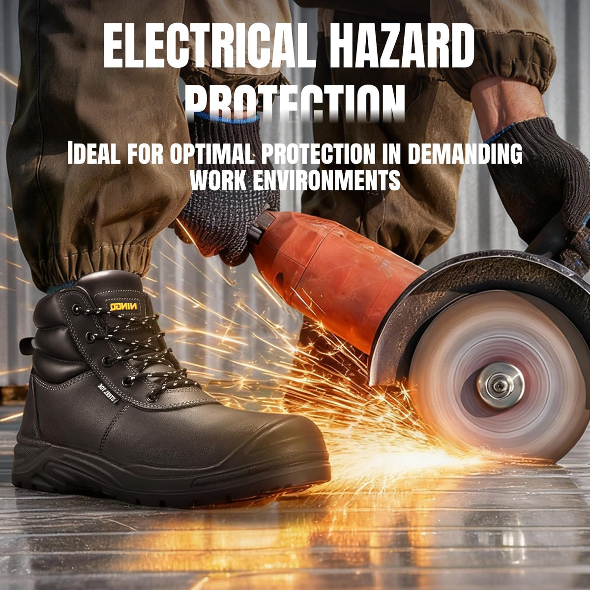 Steel Toe Non Slip Work Boots C475827