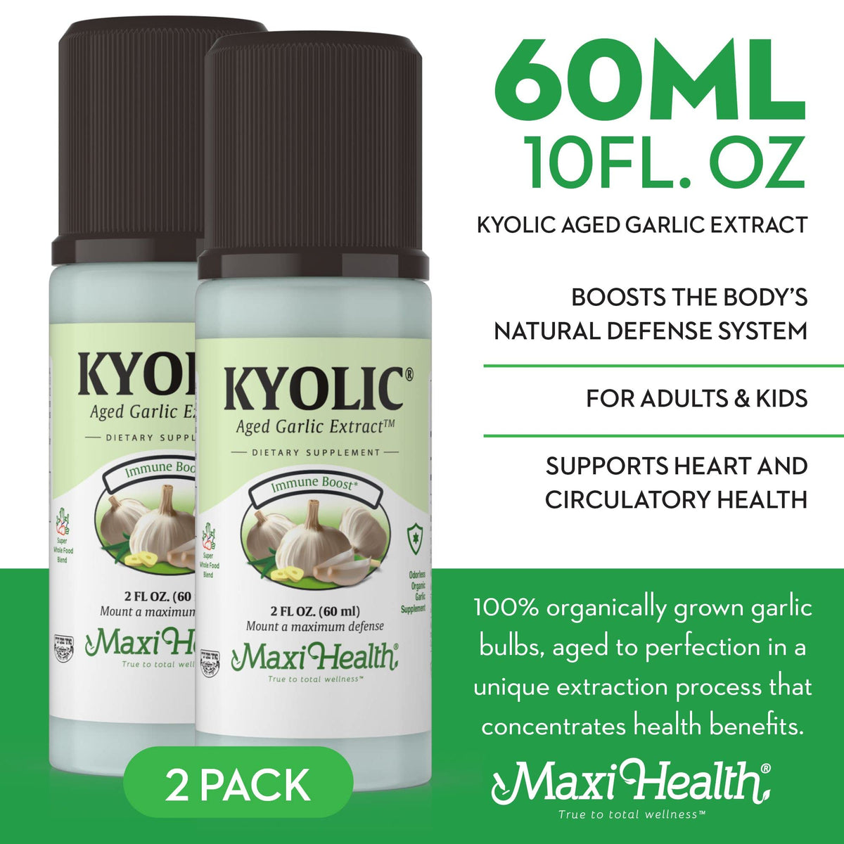 Odorless Aged Garlic Extract Liquid 2 Pack N424