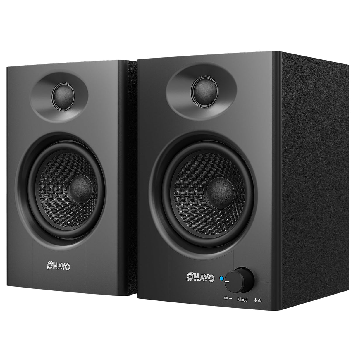 60W Bluetooth 5.3 Stereo 2.0 Computer Speakers 1 Pair Black V3356