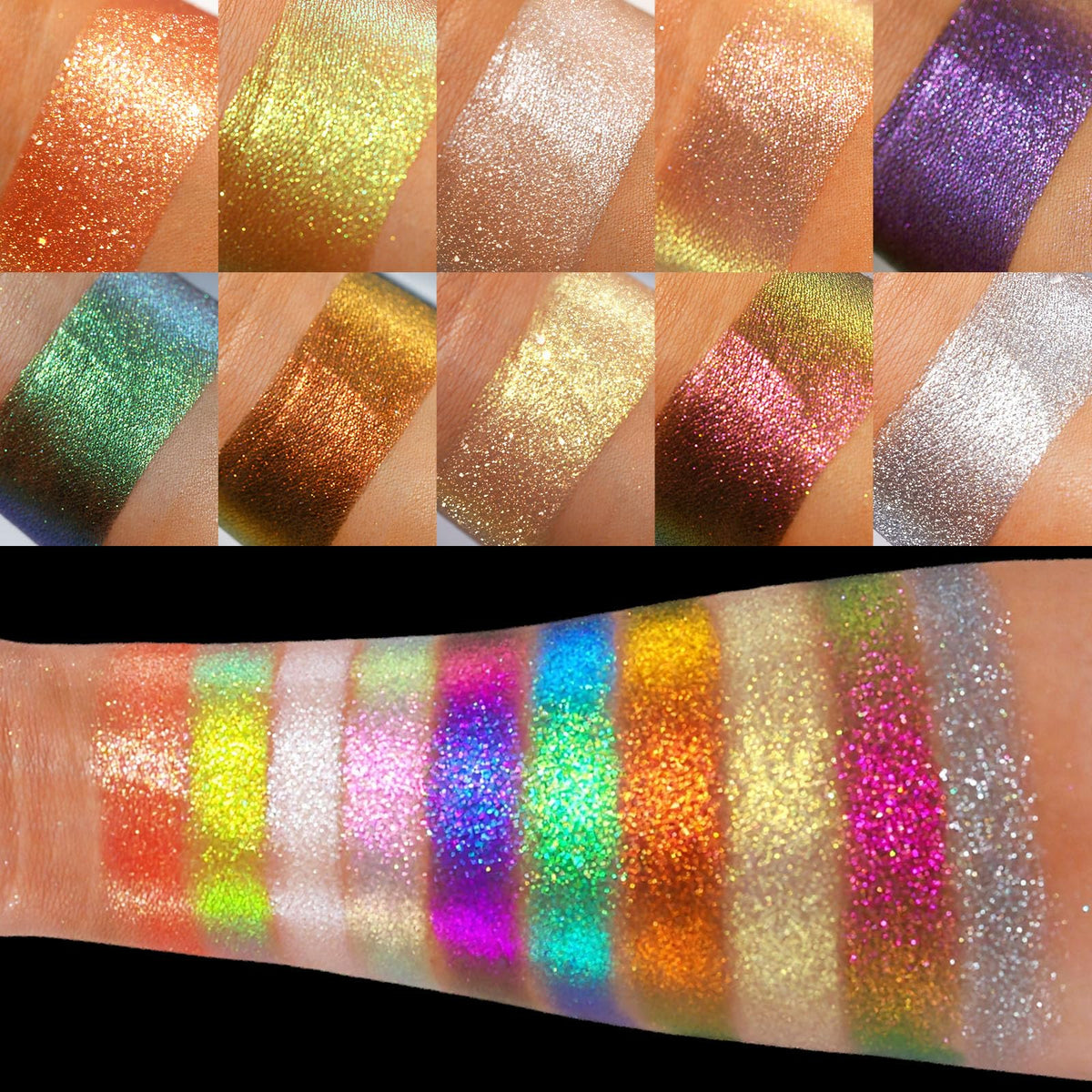 10 Colors Multichrome Shimmer Eyeshadow Palette A478290