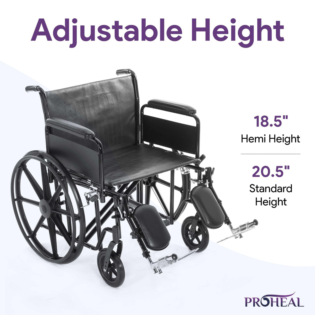 Heavy Duty Bariatric Wheelchair 500lb 26” Seat Width B548211