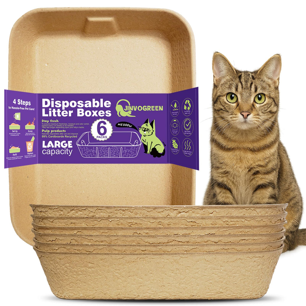 8 Pack Disposable Litter Boxes F127951