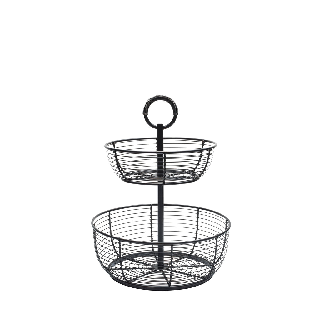 3-Tier Metal Floor Standing Fruit Storage Basket S18515