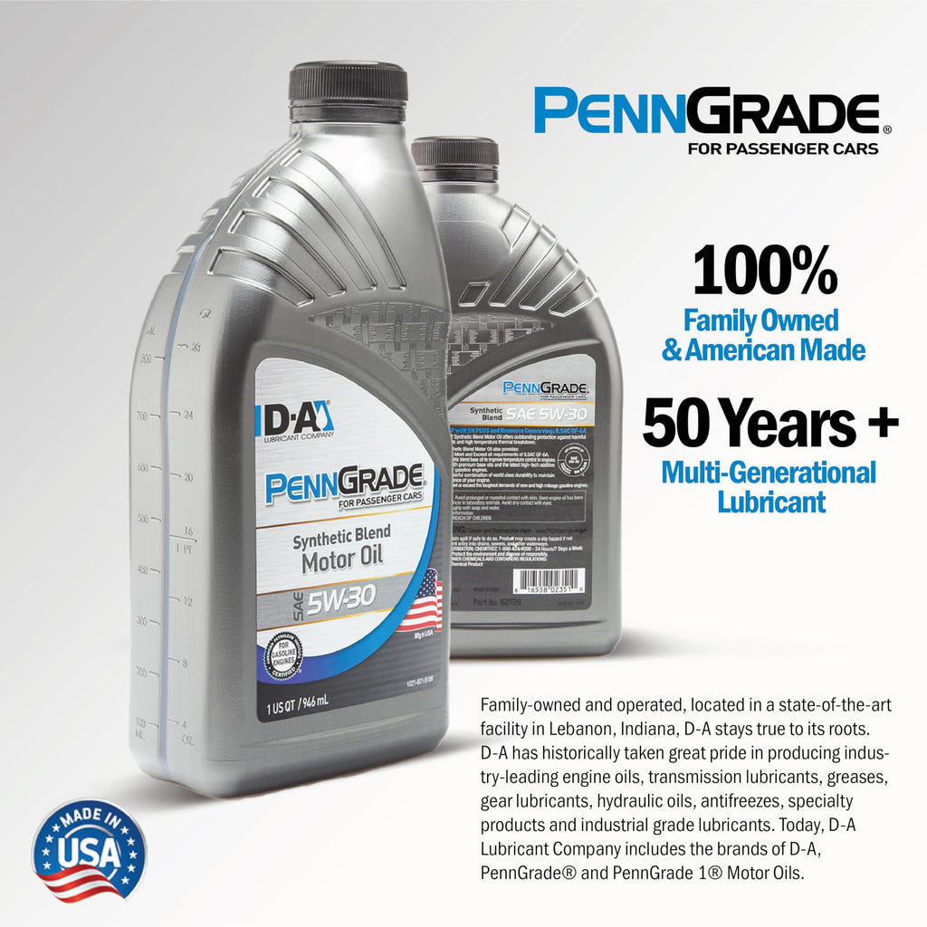 Synthetic Blend Oil SAE 5W-30 1 Quart Pack of 6 A73083