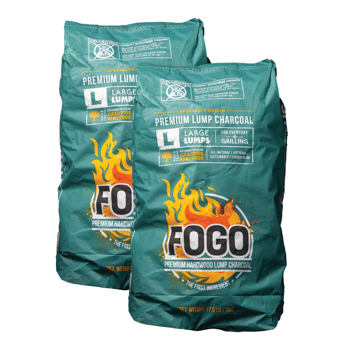 17.6 Pound Bag 2-Pack Hardwood Lump Charcoal M271