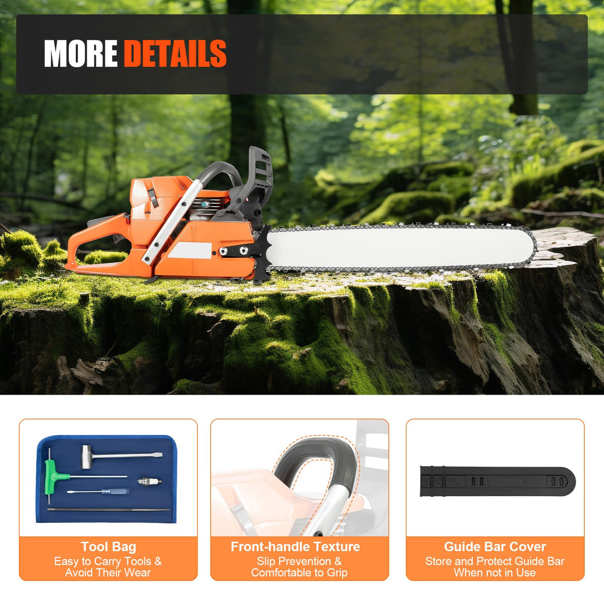 24 Inch 2-Stroke Gas Chainsaw T786