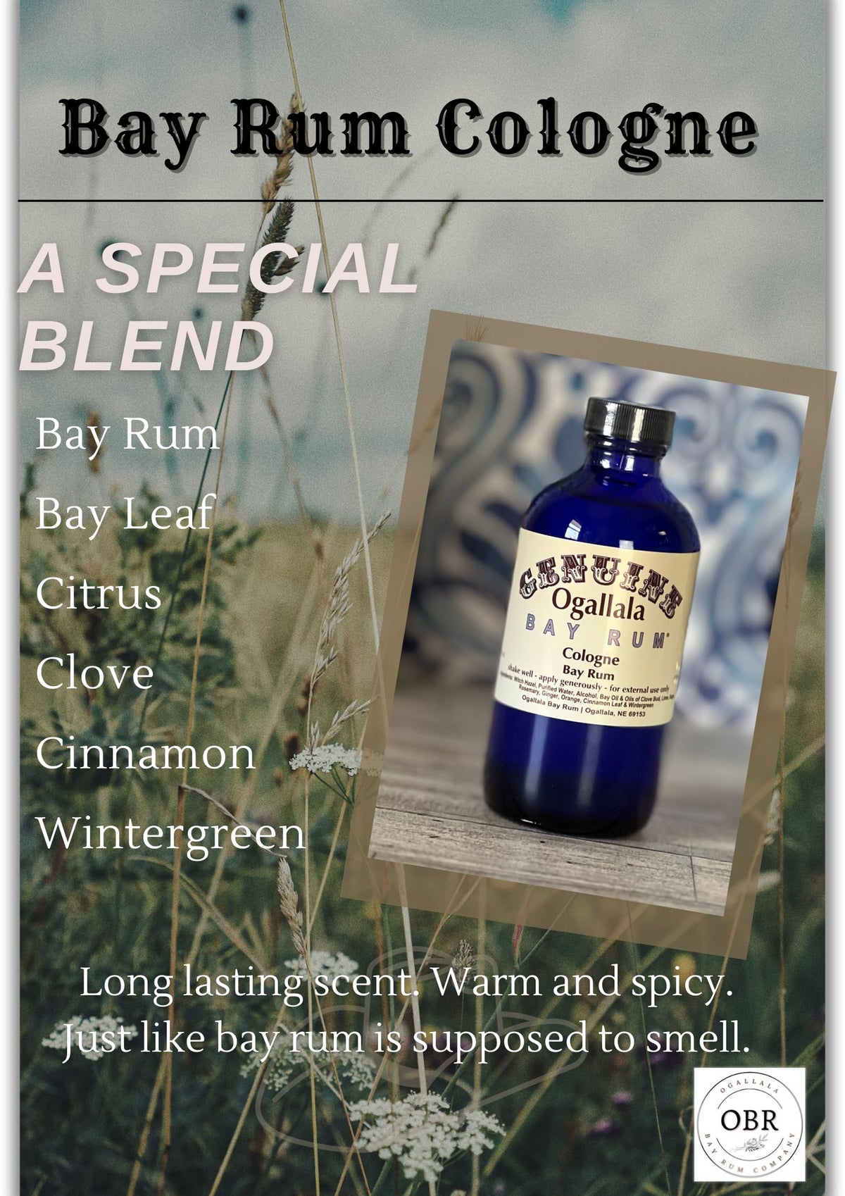 Bay Rum Cologne 8 oz K798220