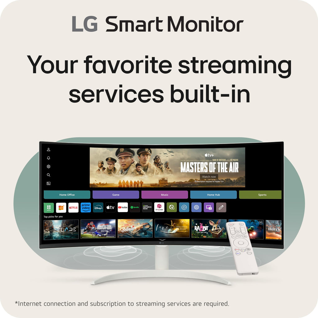 34-inch QHD Curved UltraWide Smart Monitor with Built-in Speaker X2437
