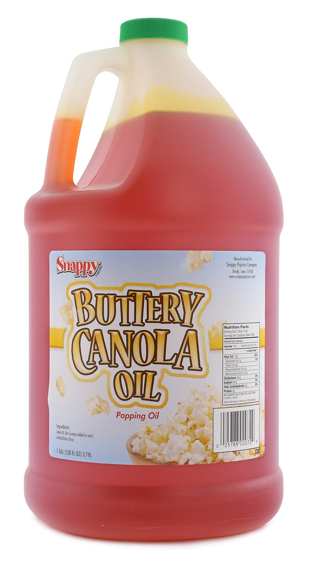 Canola Oil, Butter Flavored Popcorn Oil, 1 Gallon G440