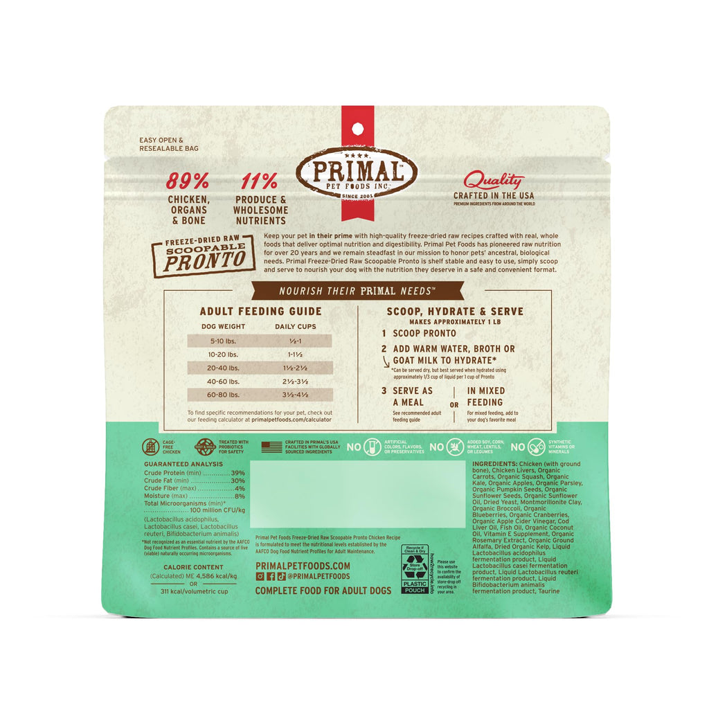 Freeze Dried Chicken Dog Food 16 oz L7415