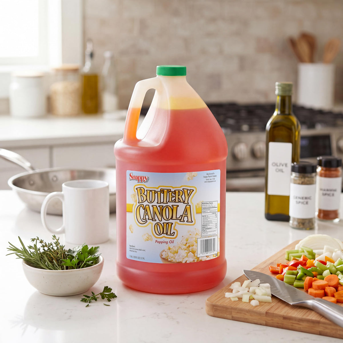 Canola Oil, Butter Flavored Popcorn Oil, 1 Gallon G440