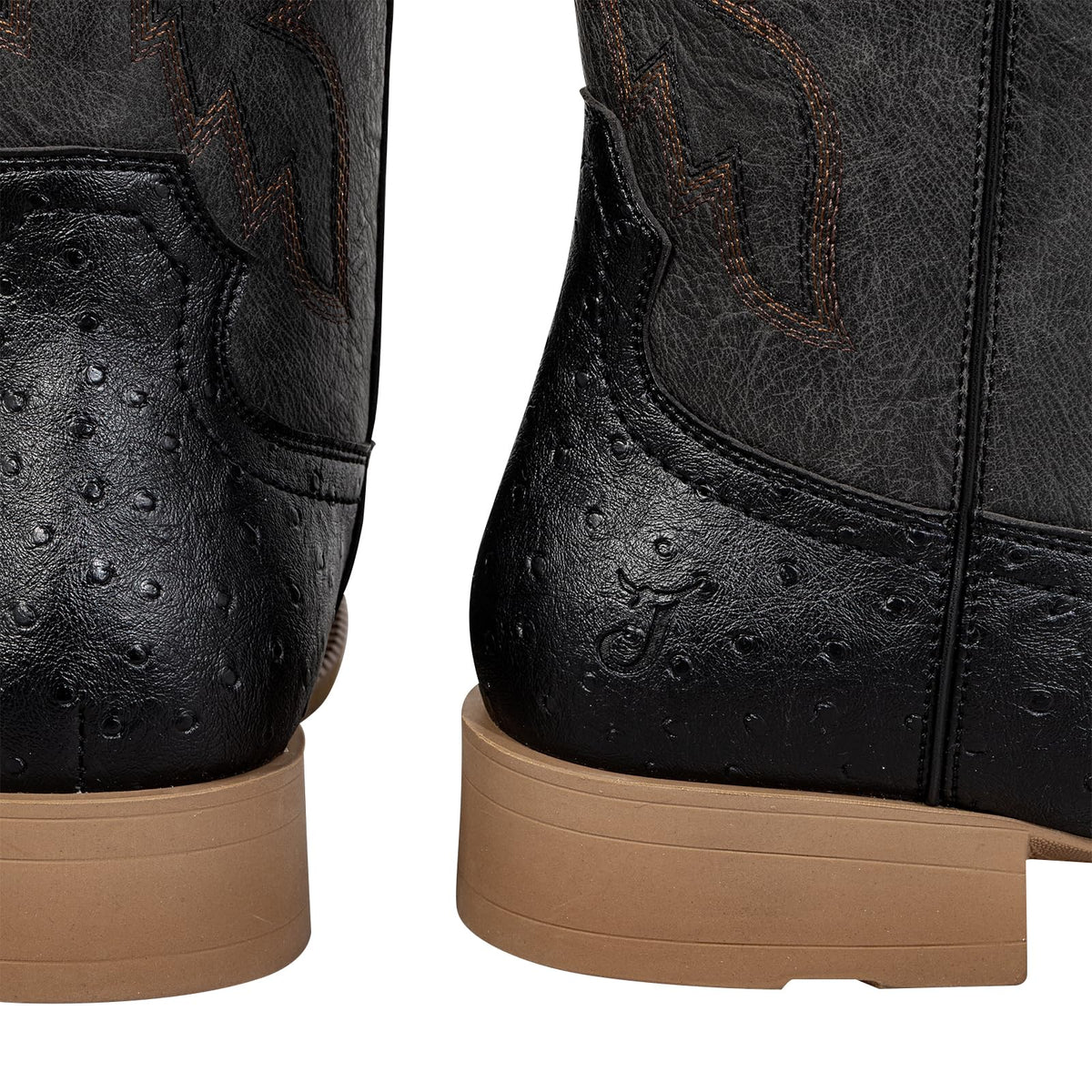 Mens Cowboy Boots Square Toe Wide Fit Y955