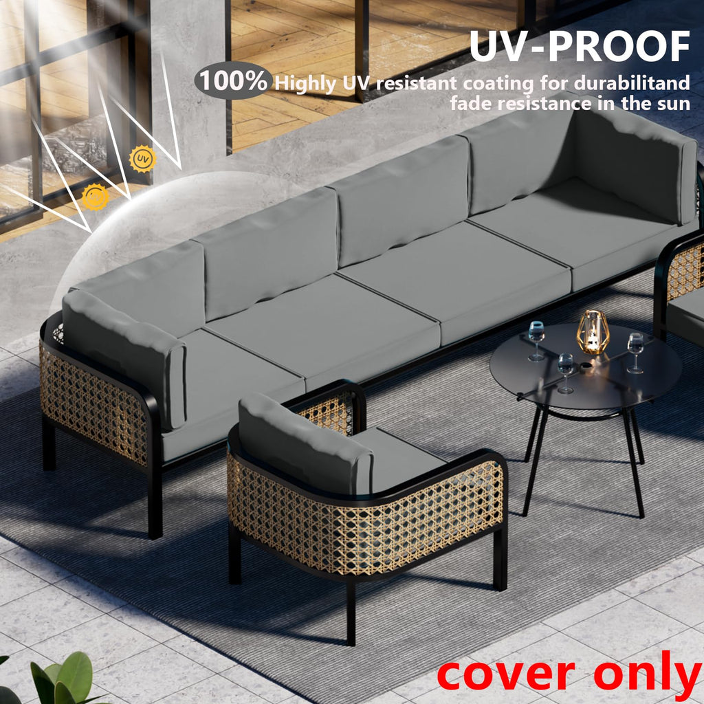 14 Piece Outdoor Waterproof Cushion Covers with Zipper O2281