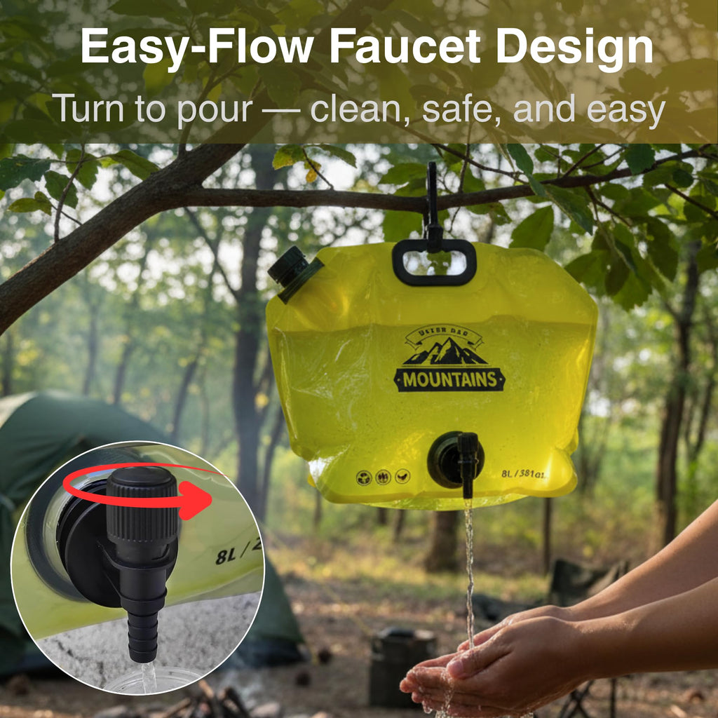 2 Gallon Collapsible Water Container with Spout M39146