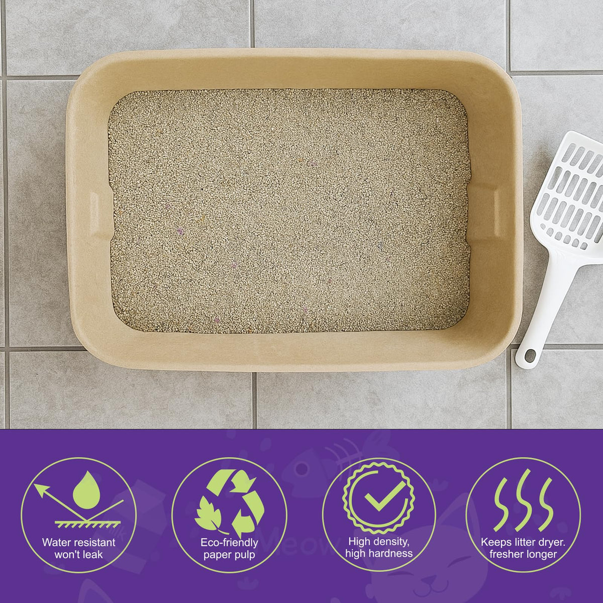8 Pack Disposable Litter Boxes F127951