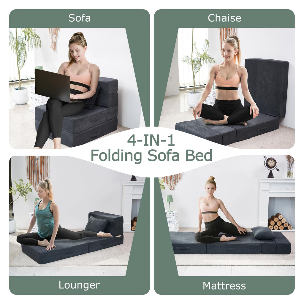 Folding Convertible Sofa Bed with Bag P947026