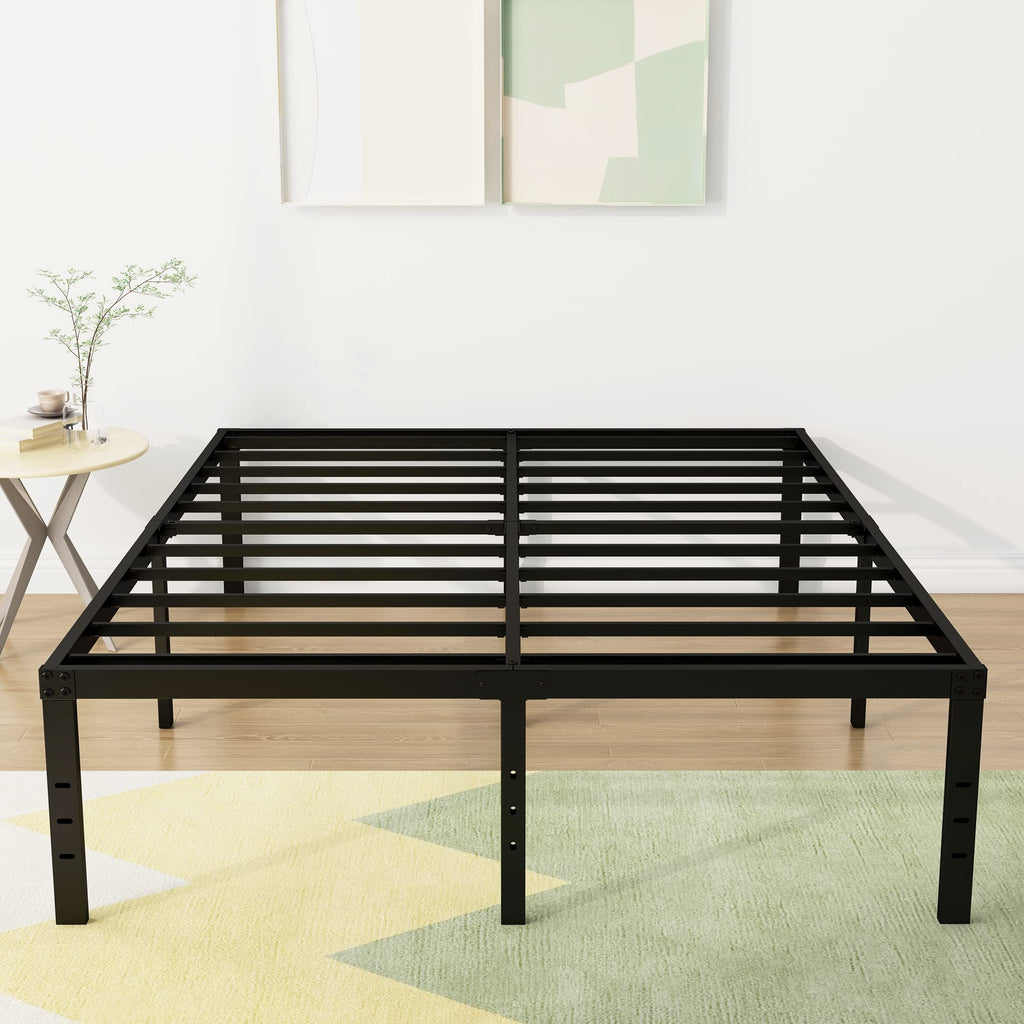 18 Inch High Queen Size Bed Frame with Storage H40697
