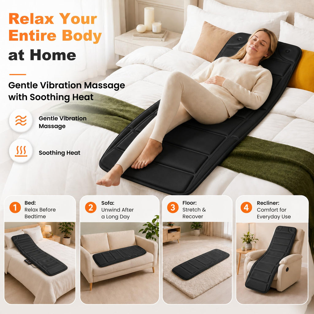 10 Vibration Motors Massage Mat with Auto Shut Off M5442