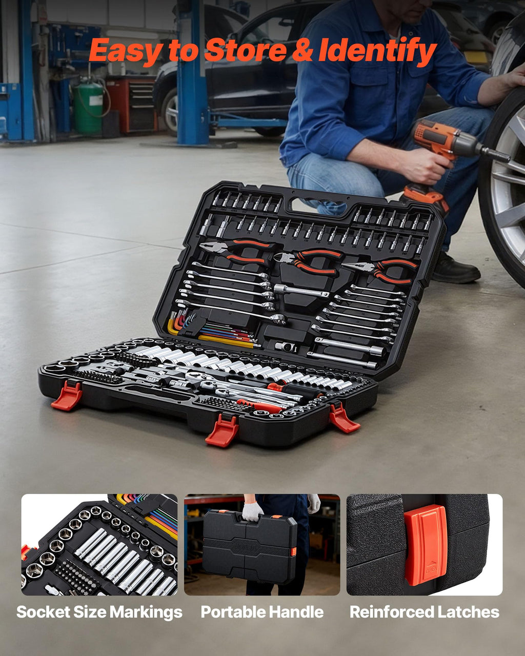 314-Piece Mechanic Tool Set with Storage Case B186