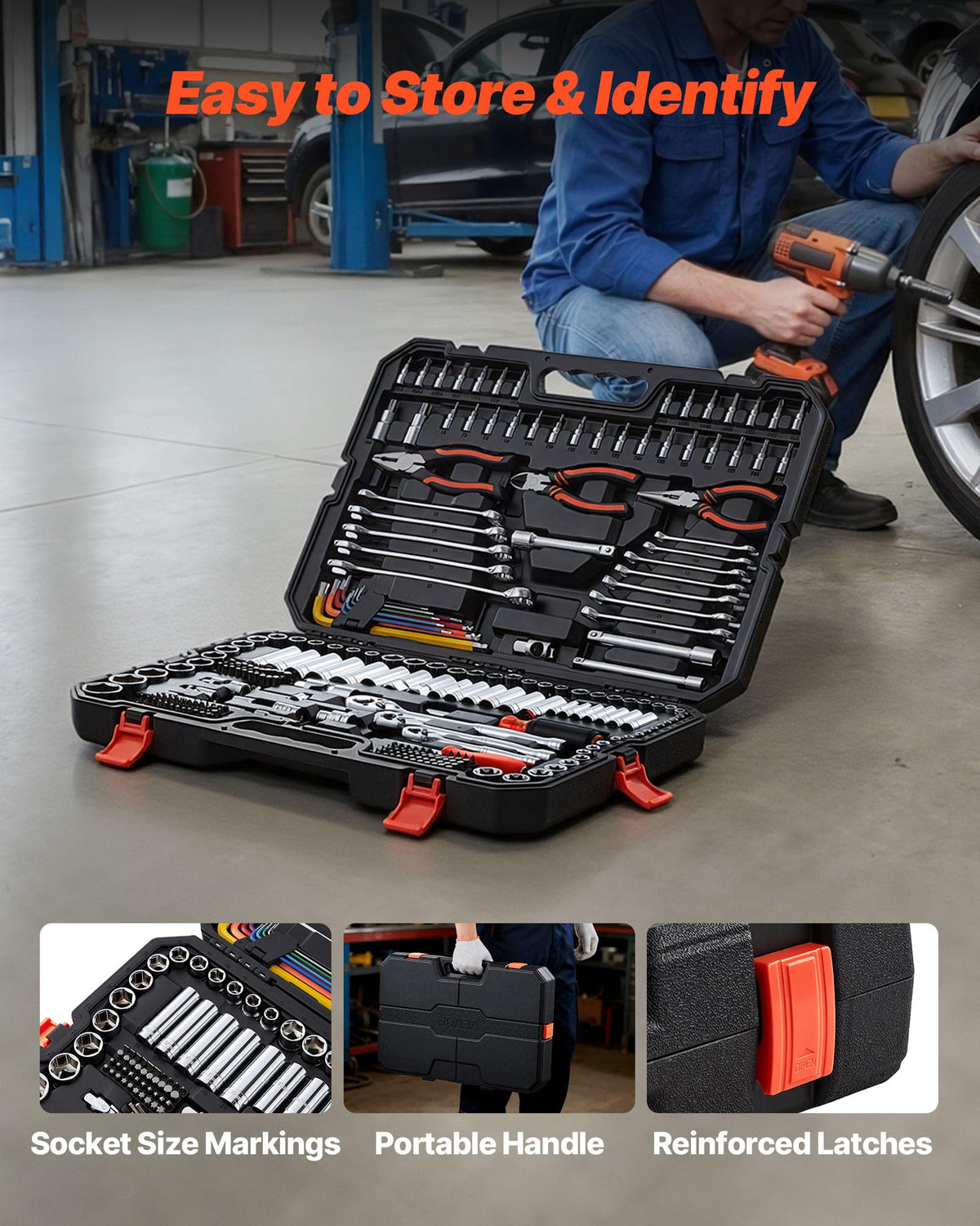 314-Piece Mechanic Tool Set with Storage Case B186