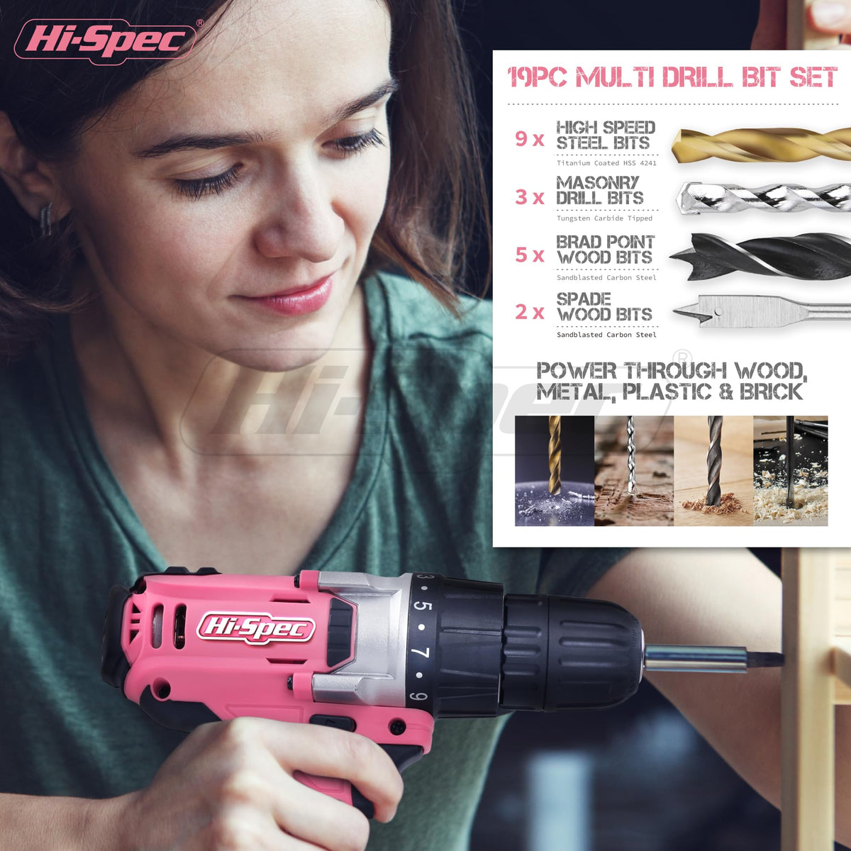 18V Cordless Drill Tool Set Z6907