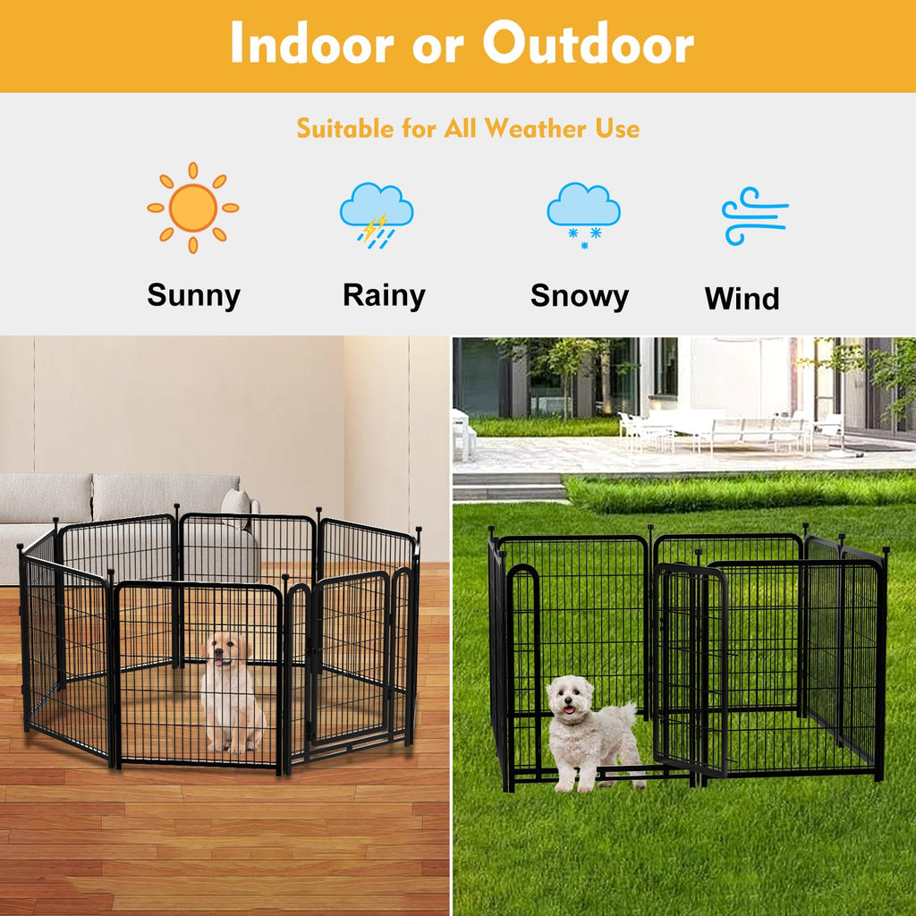 24 inch 16 Panels Metal Dog Playpen K173