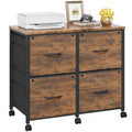 4 Drawer Mobile Lateral File Cabinet I390729