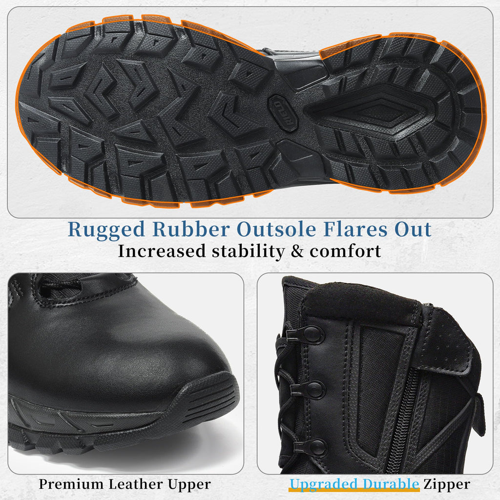 Lightweight Side Zipper Tactical Work Boots M974458