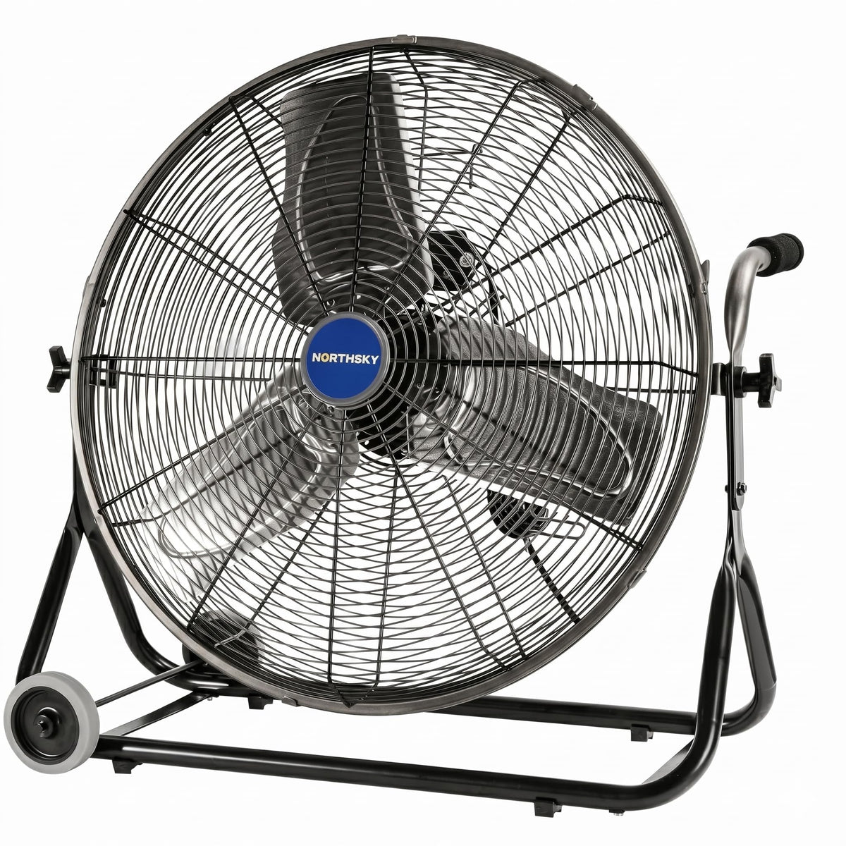 24" High Velocity Industrial Floor Fan, 3-Speed 4950 CFM Metal Fan Q891437
