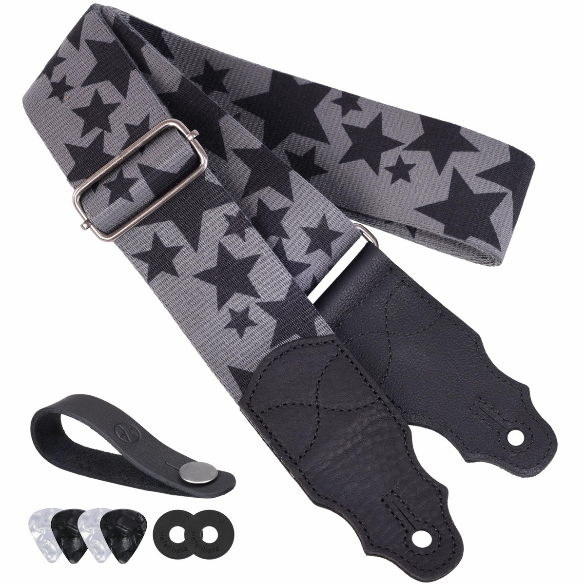 2 Inches Guitar Strap with Leather End K67331