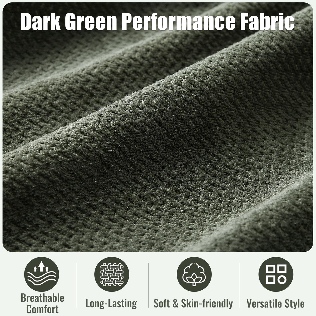Set of 2 Green Fabric Accent Chair V204